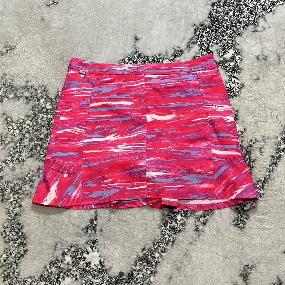 NVO Golf Skort Womens 6 Pink Abstract Athletic Performance Stretch Skirt